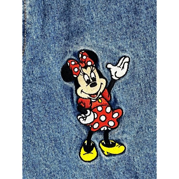 Vintage Disney Denim Shorts S Blue Minnie Mouse 80s Mom Jorts Retro Classic Chic - Picture 3 of 14